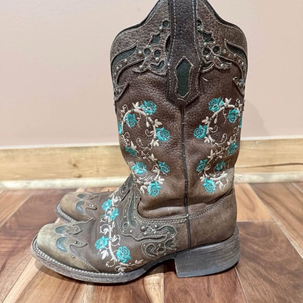 Embroidered Corral Boots - image 4
